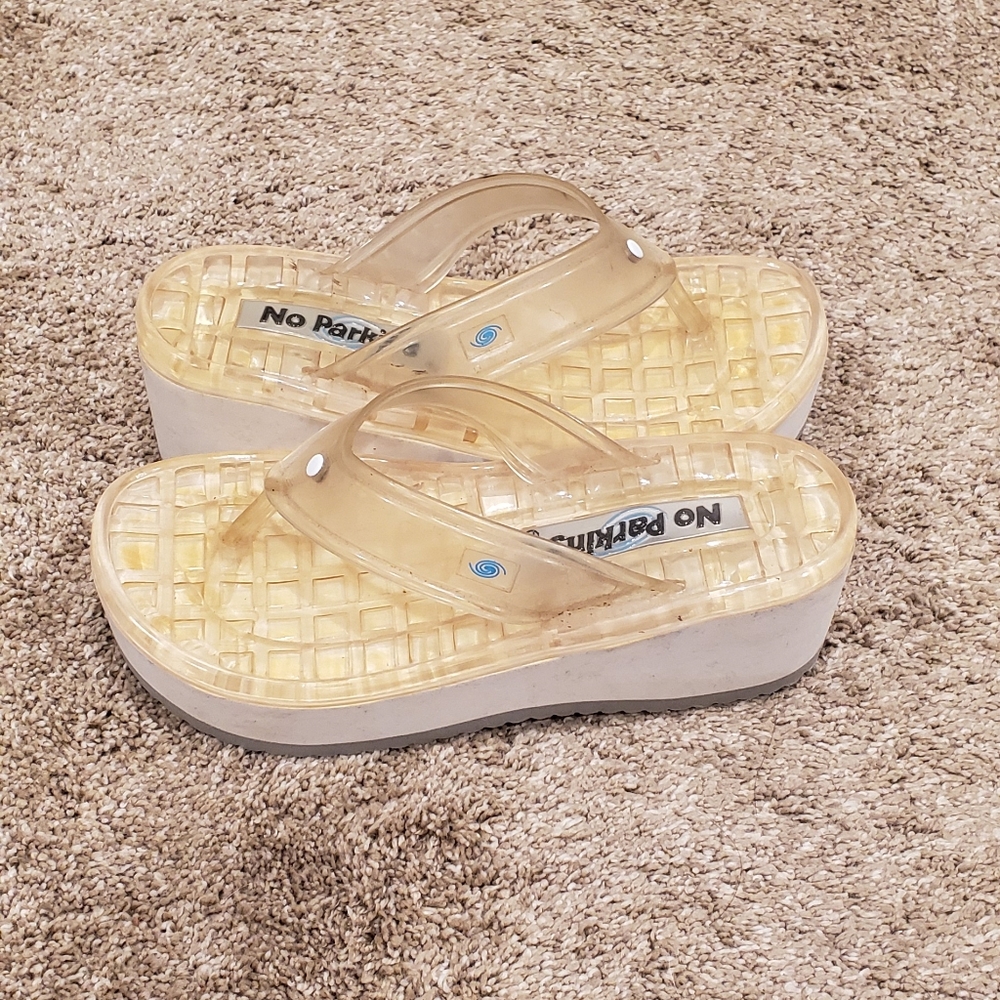 1990s Jelly Style Platform Sandals